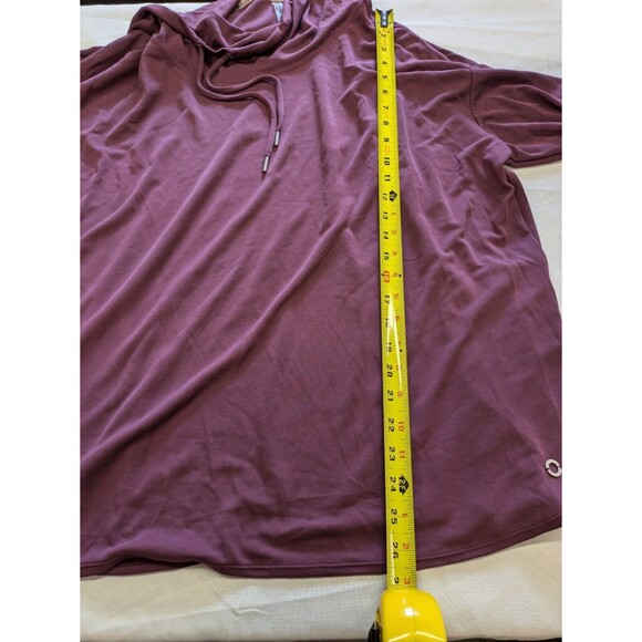 Calvin Klein Women's Performance Cowl Neck Sweatshirt Purple Pink Athleisure 2X - Picture 12 of 12